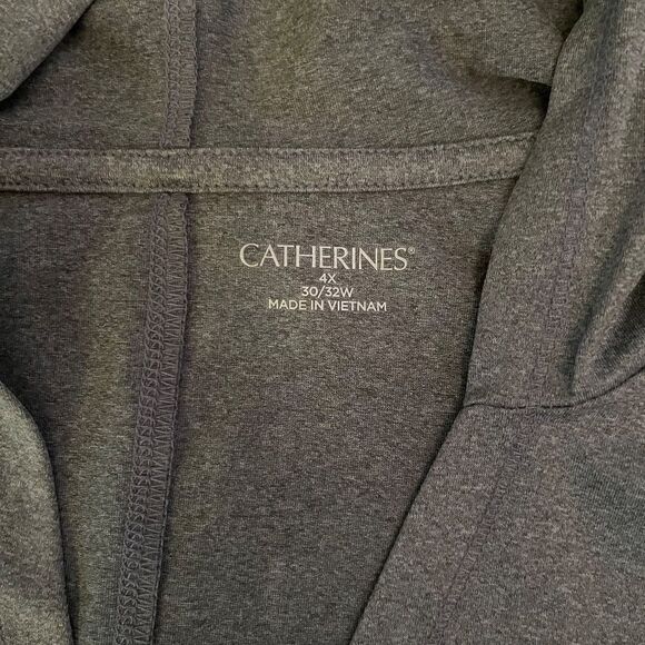 NEW Catherines 4XL Gray Jacket Cardigan 2 pockets - Picture 6 of 16